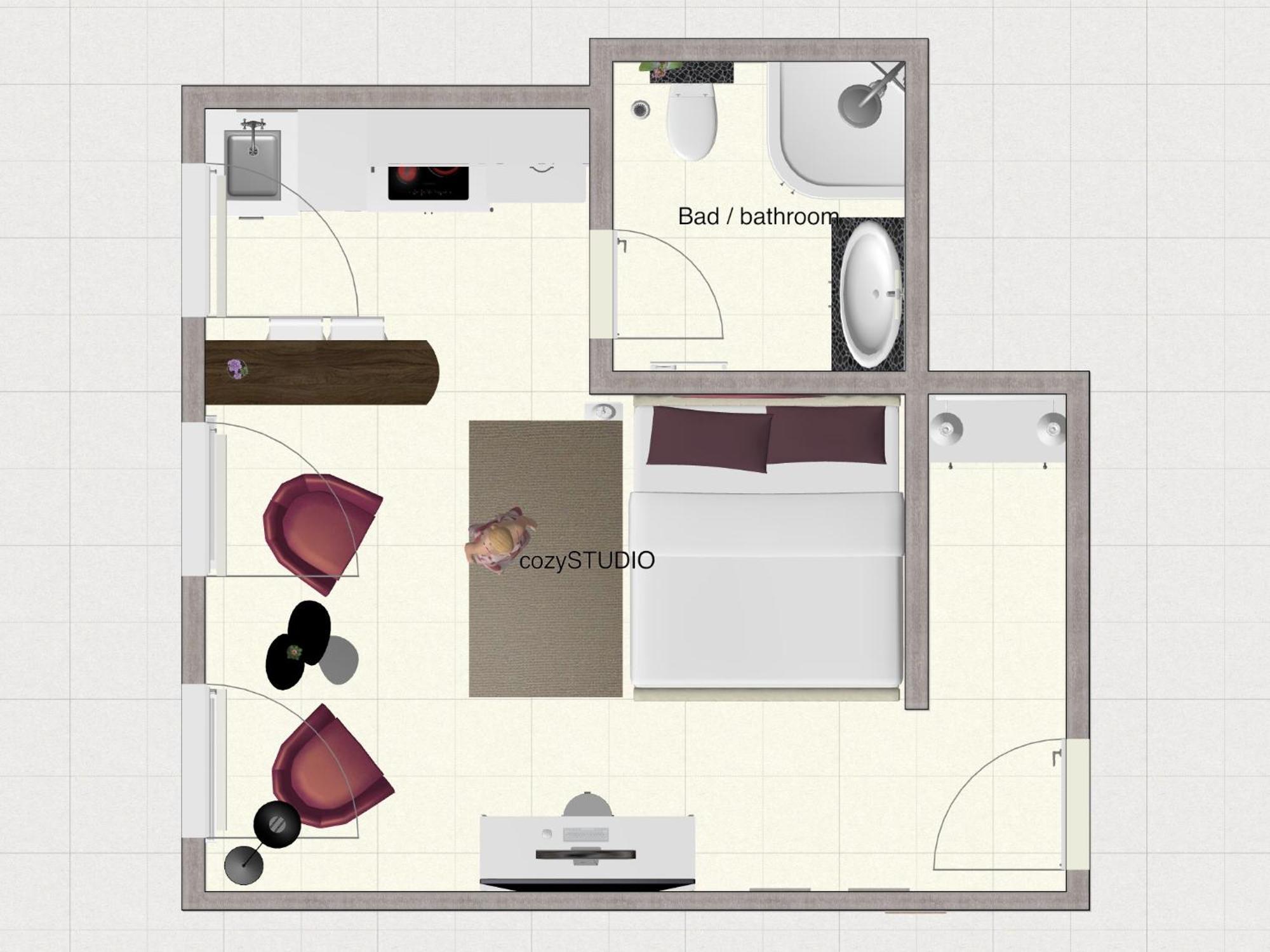 Secret Hideaways Cozystudio Superior Apartments Mit Wifi L 450M Bis Uni L Messe L Flughafen L Zoo Duisburg Oda fotoğraf